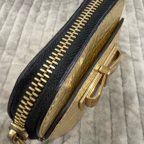 Burberry Black and Gold Leather Pouch - Picture 10 of 10